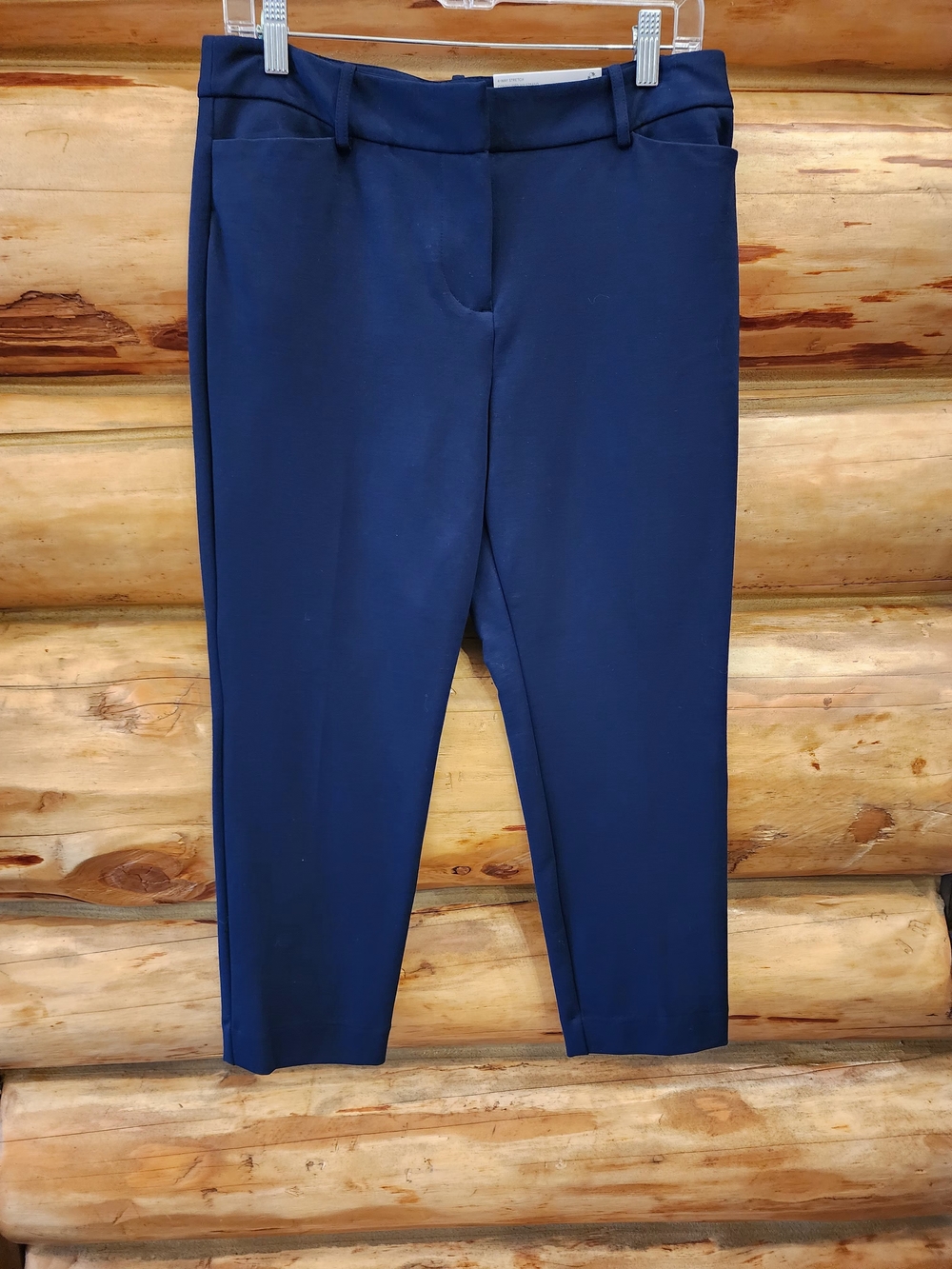 Liz Claiborne Navy Cropped Tailored Pants